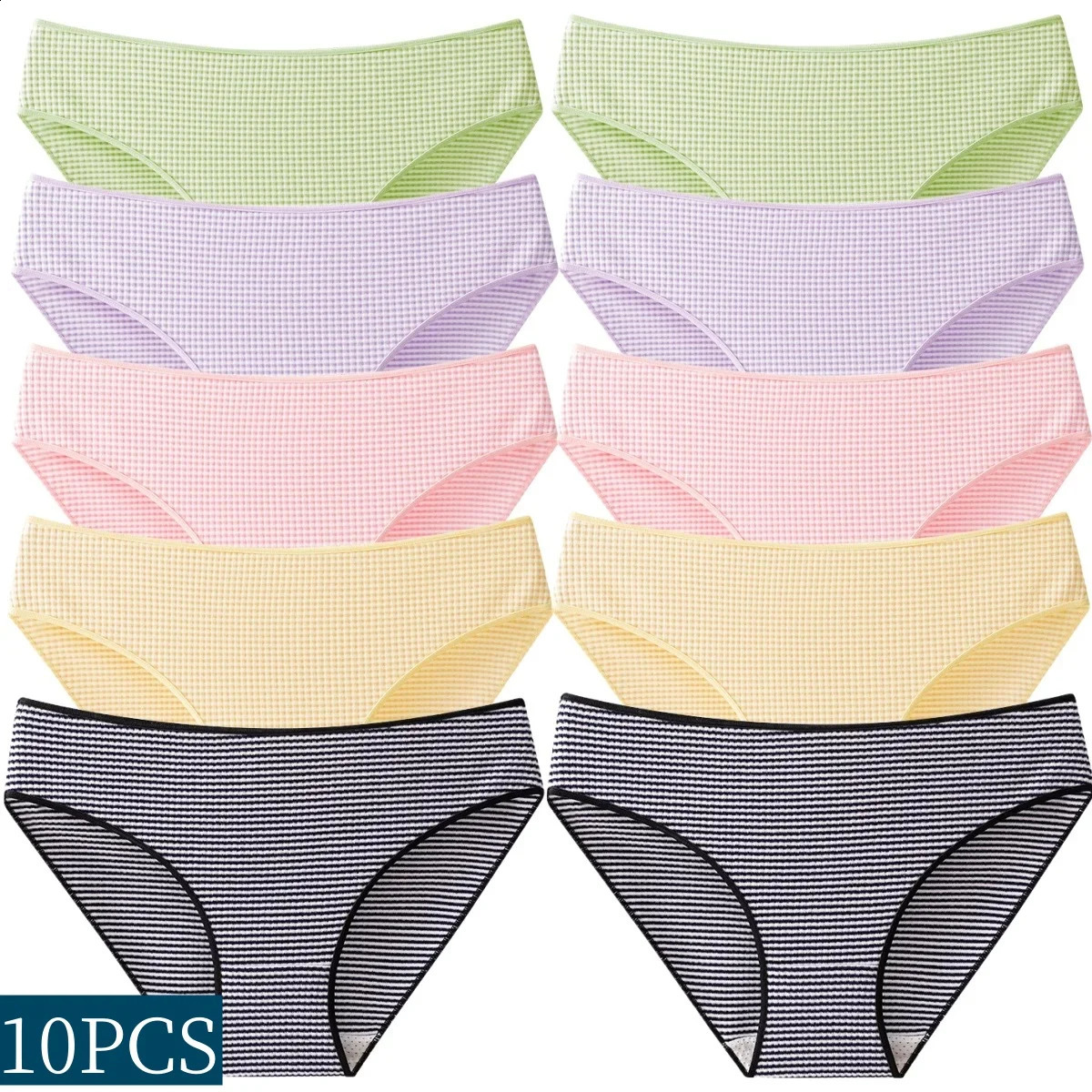 10 pièces / ensembles de sous-vêtements pour femmes respirant entre-coups d'hiver en hiver