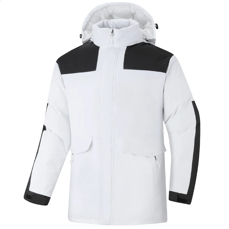Selling 2024 Winter Warm Hooded Parka Coat Men Casual Slim Zipper Jacket MenThick Waterproof High Quality 240926