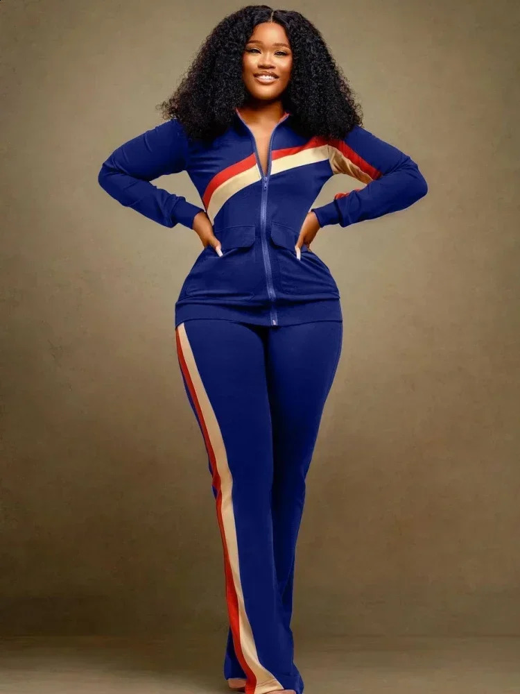Tracksuit Women Pants Two Piece Set Autumn Winter Zipper Jacket Tops Suits Jogging Vintage Patchwork Outfits Y2k Streetwear 260519BJ 80