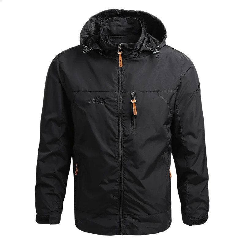 Winter jacket fashionable jacket hooded sweatshirt camping and hiking jacket mens casual waterproof jacket windproof jacket mens jacket 240926