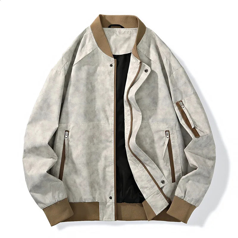 mens bomber jacket fashionable streetwear casual autumn baseball jacket mens jacket hip-hop jacket 240926