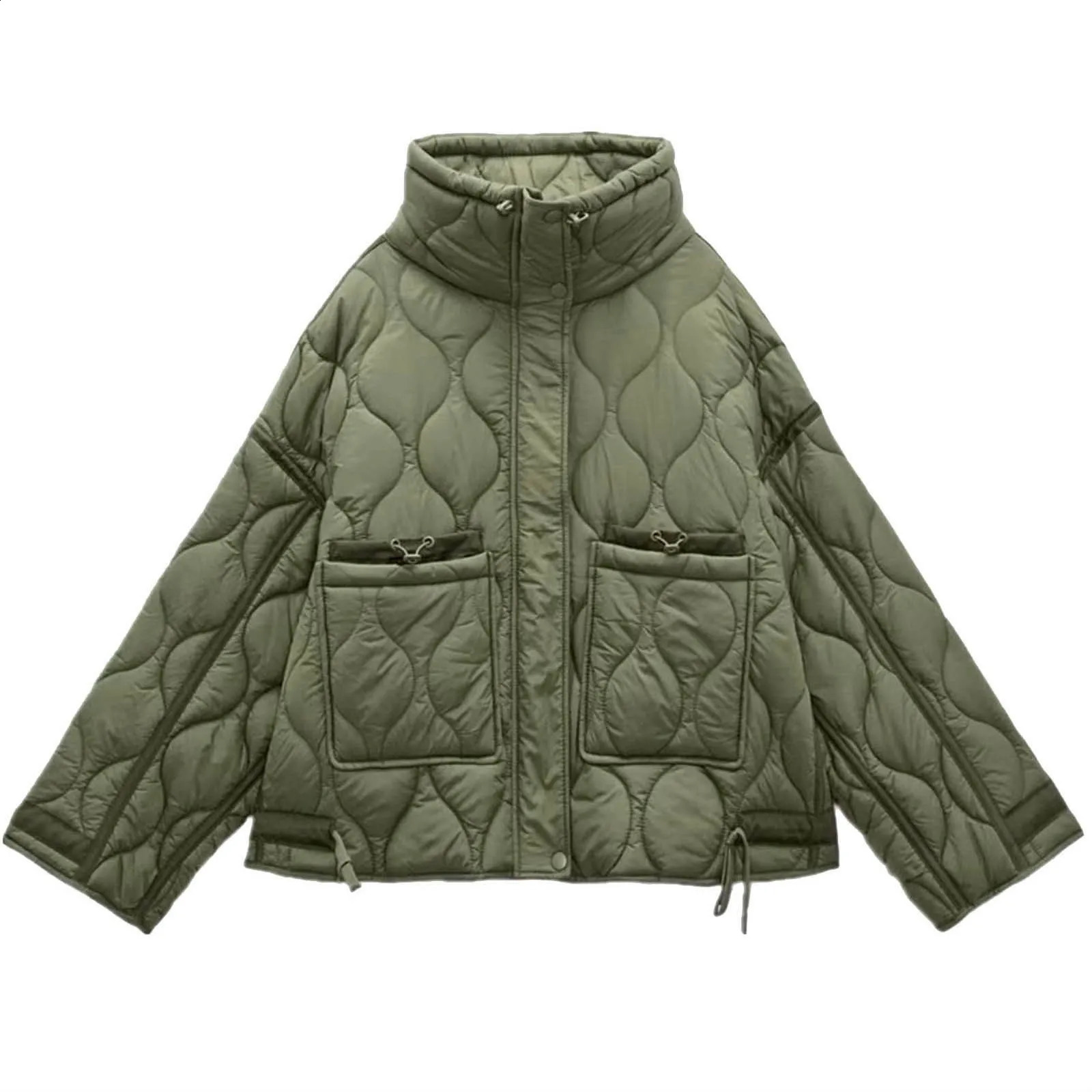 womens quilted jackets aprons winter coats zipper racks collars lightweight jackets streetwear womens parks 240924