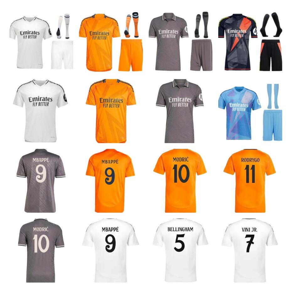 RealMadrid 23 24 25 Maillots de football BELLINGHAM 2024 2025 4ème Violet MBAPPE RODRGO VINI JR TCHOUAMENI Version joueur Maillot de football pou