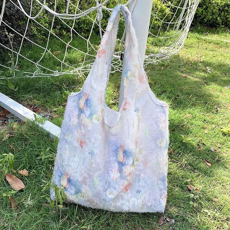 Nouveau modèle de créateur de loisirs conçu de sac à main conçu dopamine gilet de toile sous le sac en toile enveloppant pour les étudiantes de l