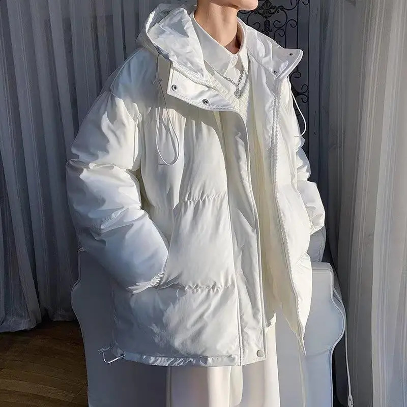 thick winter jacket mens down coat oversized cotton jacket 240926