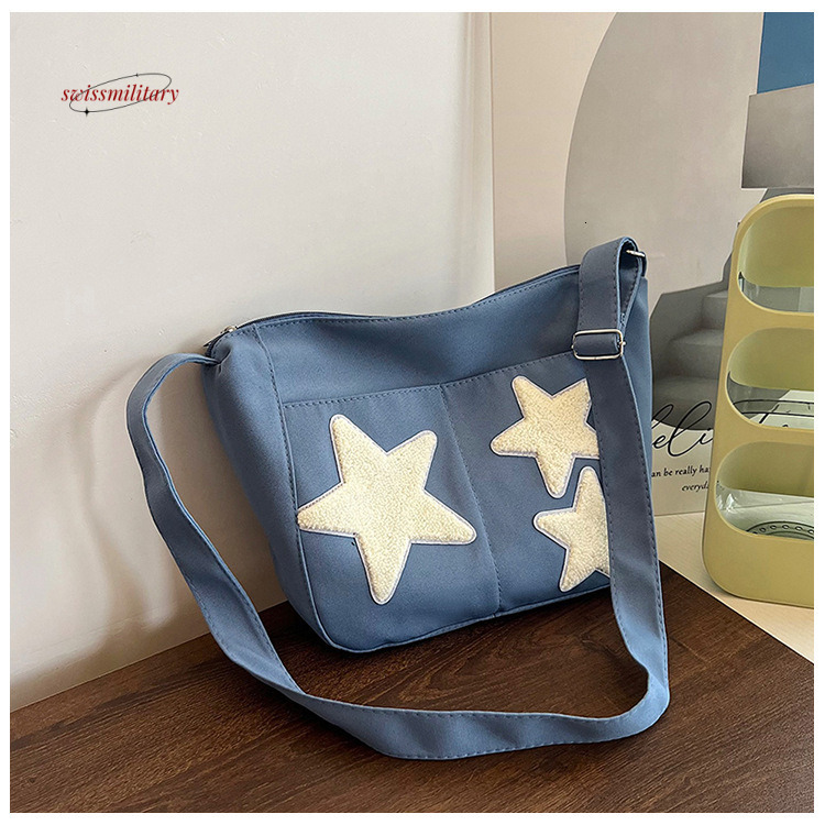 2024 Nouveau crossbody tendance pour le design de niche féminin, sac de classe décontracté, sac fourre-tout à épaule de grande capacité # 17 Swis