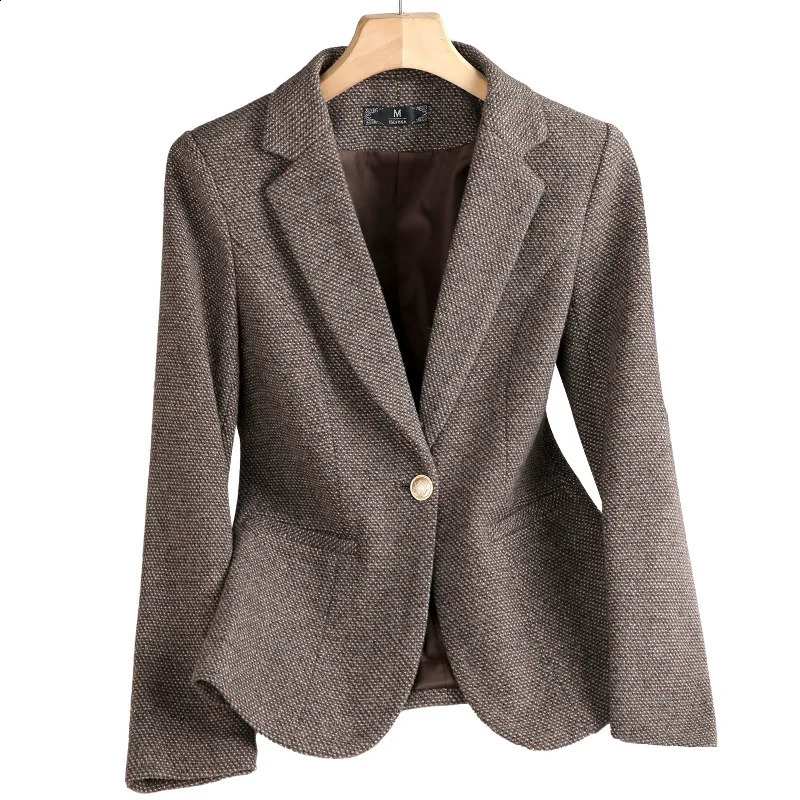 Womens casual long sleeved ultra-thin jacket warm jacket fashionable spring/summer autumn womens office suit womens jacket 240926