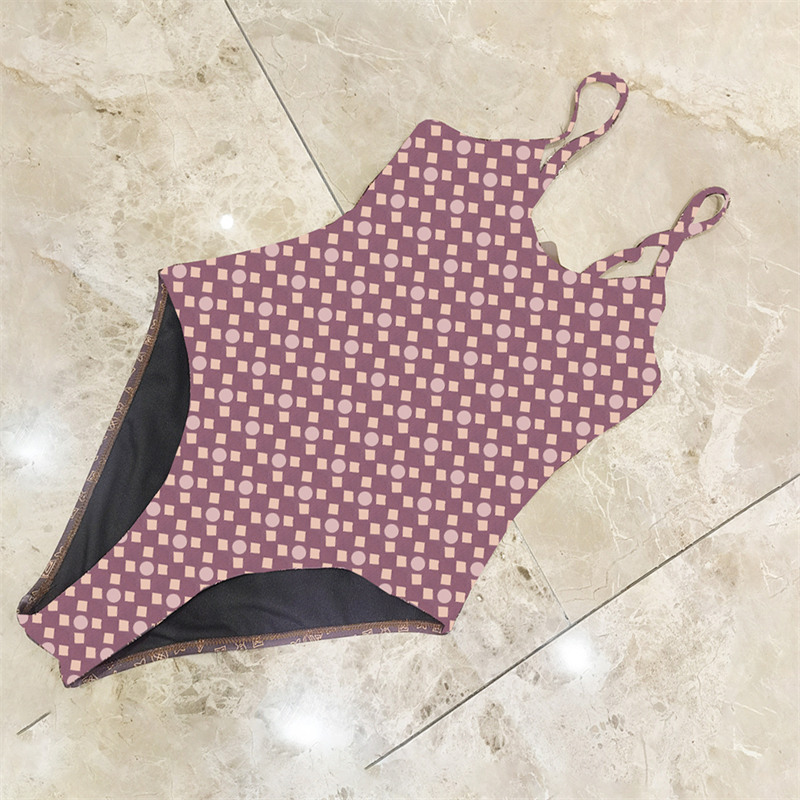 Bikini à imprimé de luxe Femmes Swimwear en une pièce Sexe de bain sexy Swimsuit de surf de plage