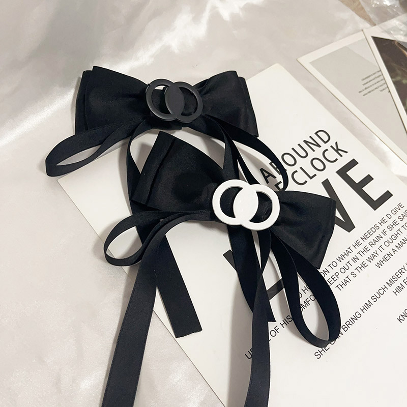 Fashion Barrettes Clip Double Satin Hair Clips Designer Hairjewelry Fashion Versatile Travel Hair Band Romantic Princess Hairwear Lovers Family G-image-848275482