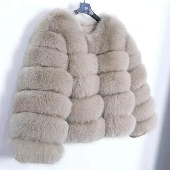 2026 Raccoon Women Winter Fluffy Jacket Thick Warm Furry Outwear Faux Fur Coat size XXL hot S sofe