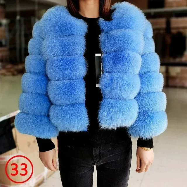 2024 Raccoon Women Winter Fluffy Jacket Thick Warm Furry Outwear Faux Fur Coat size XXL hot aaa+ unisex S L HOT good