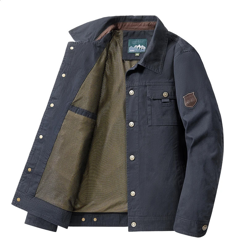 mens cargo jackets Fashion bomber jacket wear simple British style Warm Windproof Jacket and coat baseball male y240927