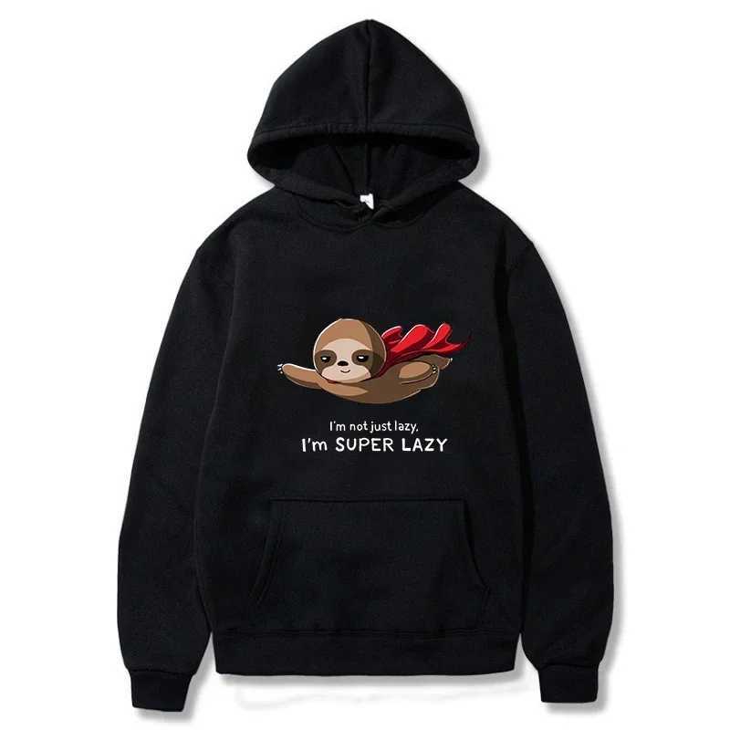 I am a super scruffy printed mens sports shirt with a simple trend a hooded sweatshirt that is comfortable pulled open and loose fitting W240928