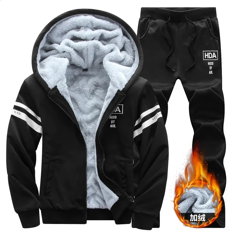 Hoodie pour hommes pour hommes Hiver Sweats-shirts à sweats à sweat à sweat à sweat en laine épais