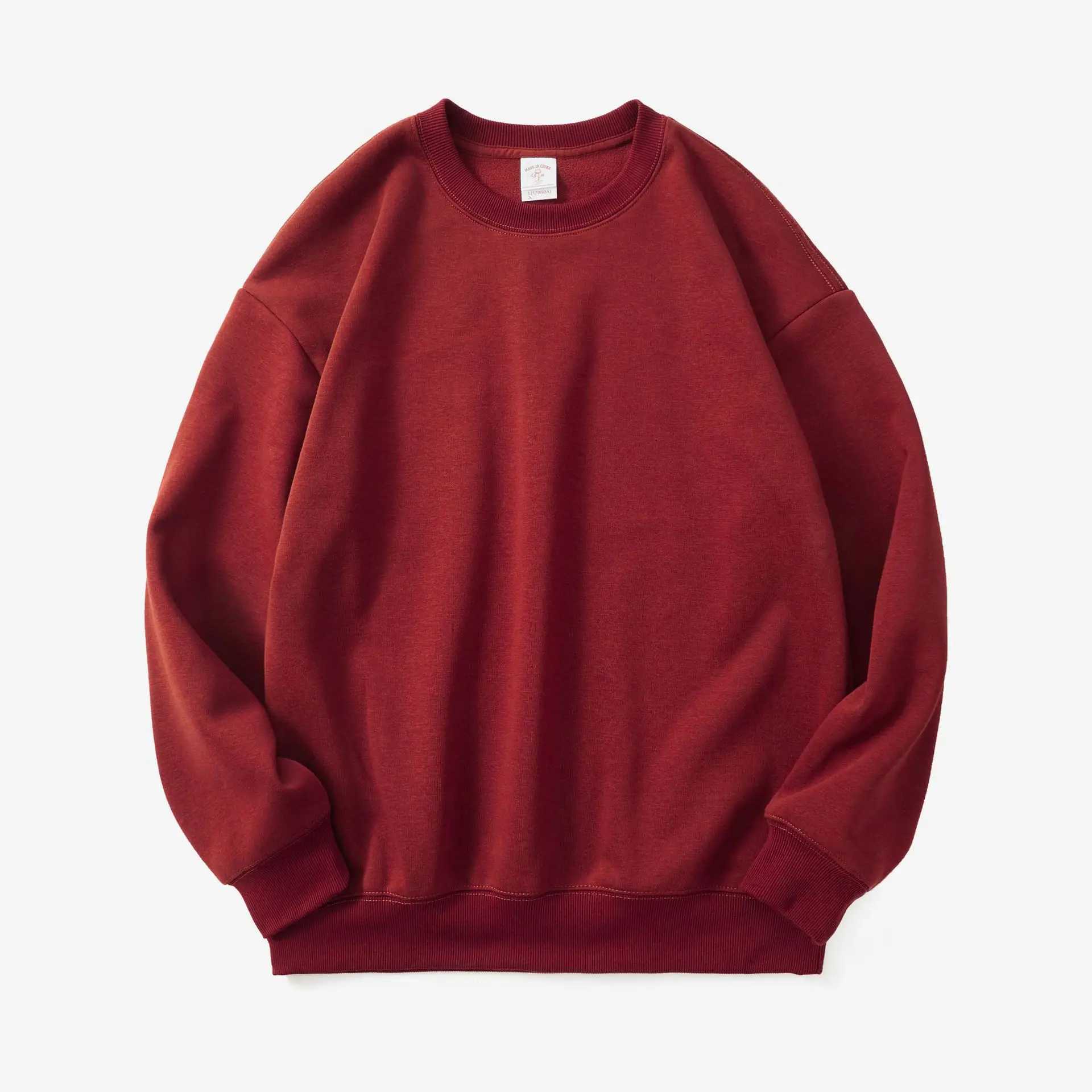 Mens loose casual wool hooded sweatshirt for spring and autumn 2024 a new fashion brand for mens clothing long sleeved round neck mens clothing W