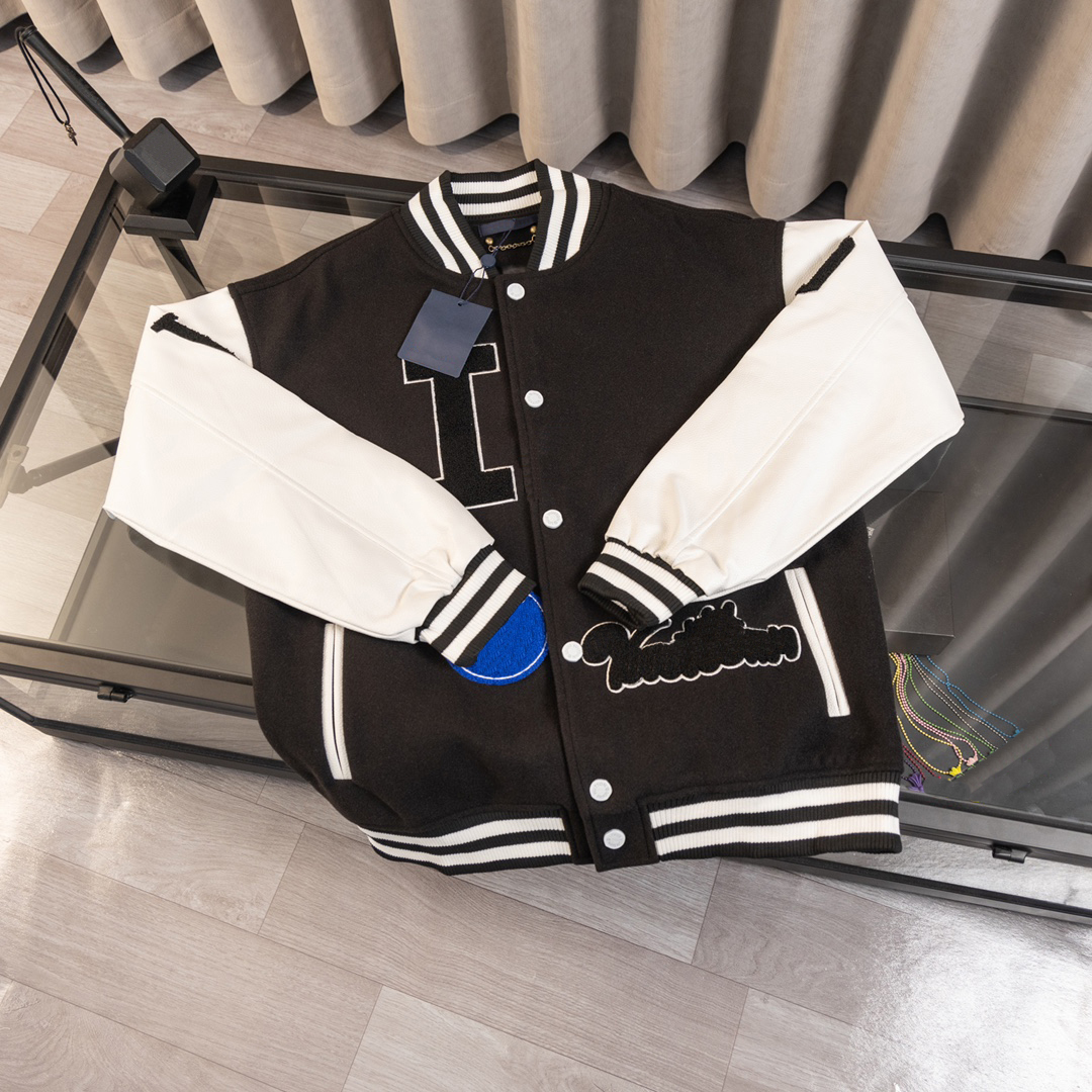 Men's Classic Varsity Jacket - Stylish Baseball Uniform, Pure Color Hip Hop Streetwear Parka