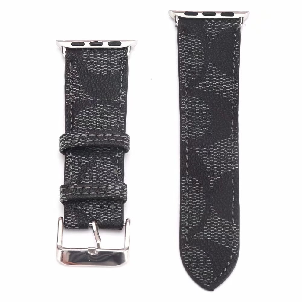 40mm For 38mm 41mm 42mm 44mm 45mm Fashion Designer Watch Straps for iwatch Series 1 2 3 4 5 6 Leather Smart Bands Deluxe Wristband Watchbands Wearab