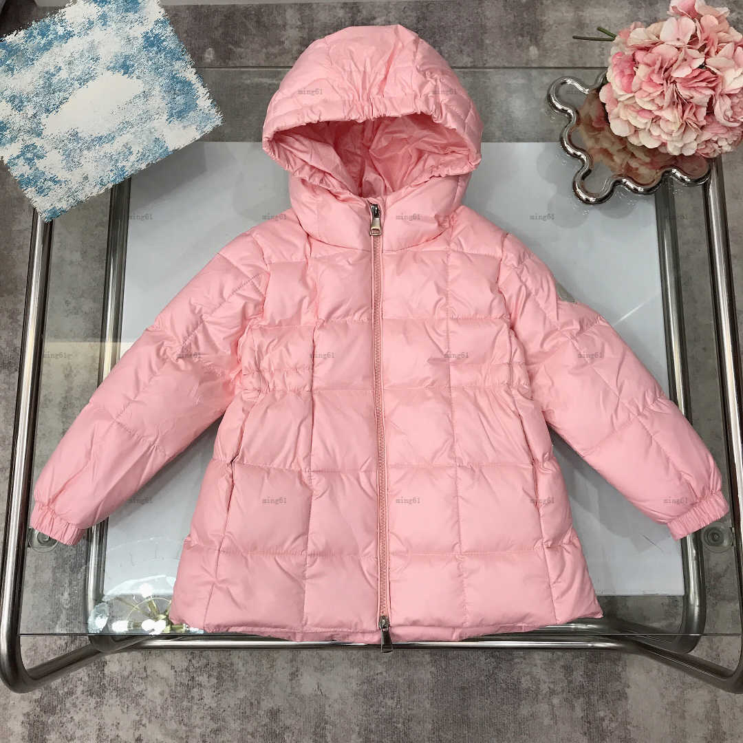 Brand coat winter hooded baby Mid size down jacket kids designer clothes Warm clothing Splicing design boys girl Outwear J260805