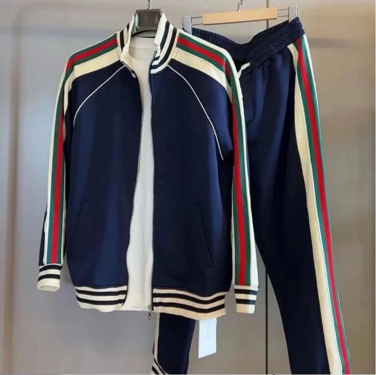Men'S Tracksuits Mens Streetwear Letters Printed Casual Slim track suits mens tracksuit Casual Sports Set Suit Jacket