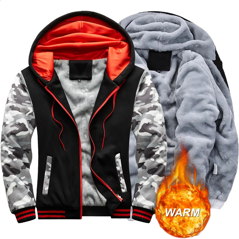Hommes épais hivernaux en laine chaude éclairage sport sweat à capuche décontracté manteau quotidien manteau sportif pour hommes street sweat à s