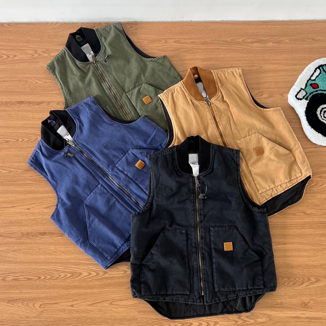 body warmer vest jacket men gilet mens designer jacket classic style cavans fabric cotton fill warm short vintage Wholesale Price-image-950292912