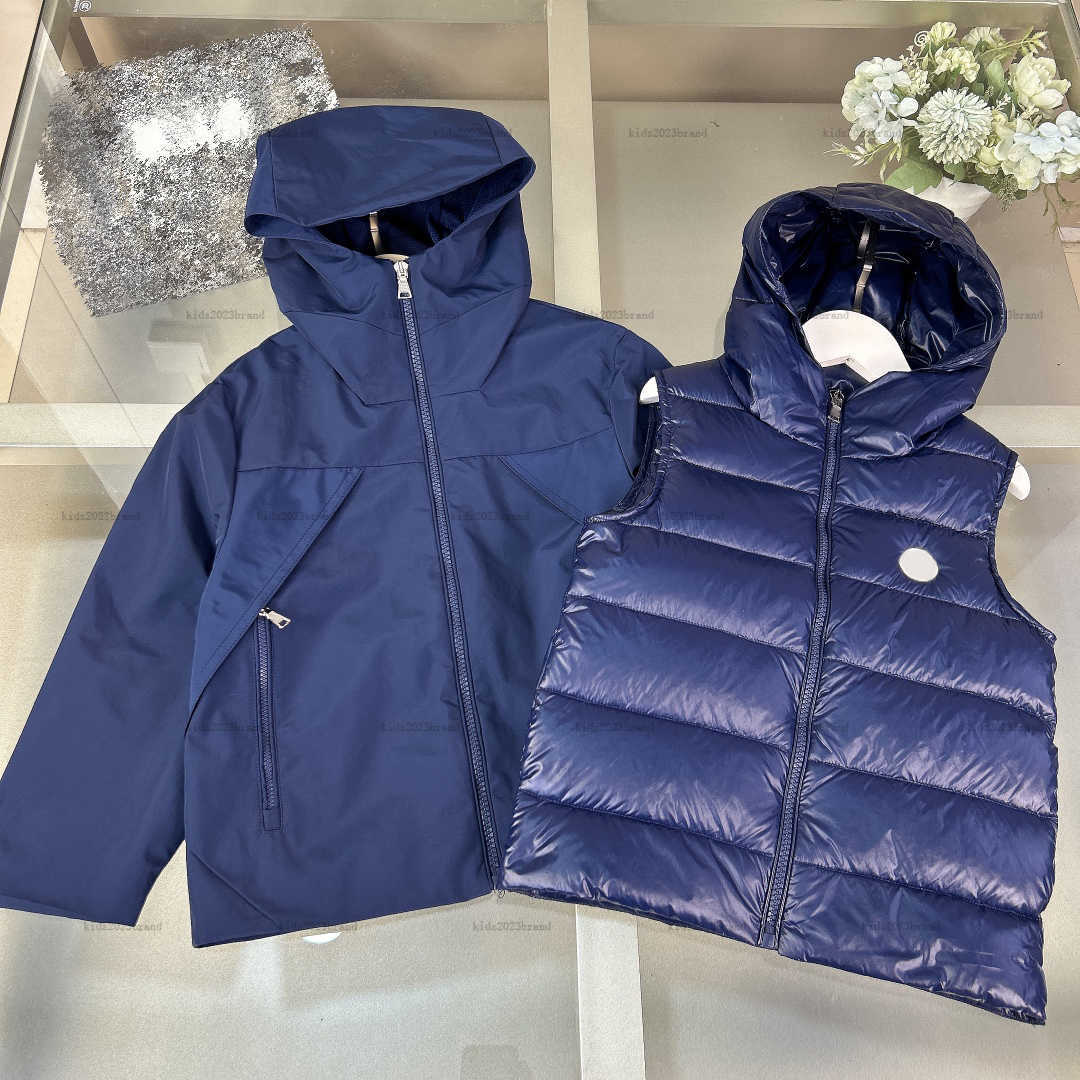 New baby vest Windproof and warm child waistcoat Winter Warmth loose coat kids designer clothes boy girl sleeveless jacket-image-1022927922