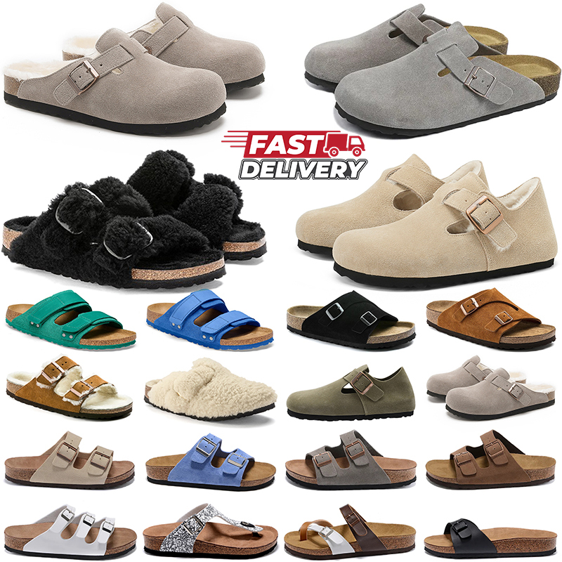 free shipping designer sandals clogs slides slippers men women outdoor shoes suede leather flip flops sneakers flat fur winter sandal size 35-46