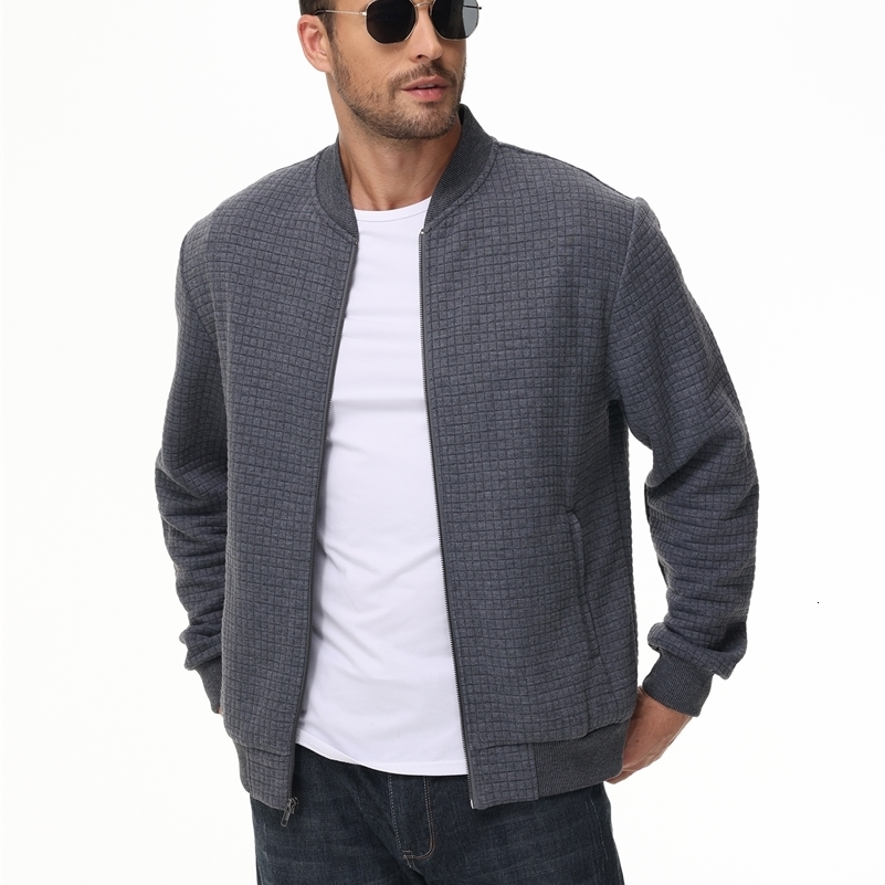 Mens Casual Zipup Plaid Hoodie Jackets Coats Spring Autumn Streetwear Sweatshirt Standing Collar Clothing for Men y240927 0b