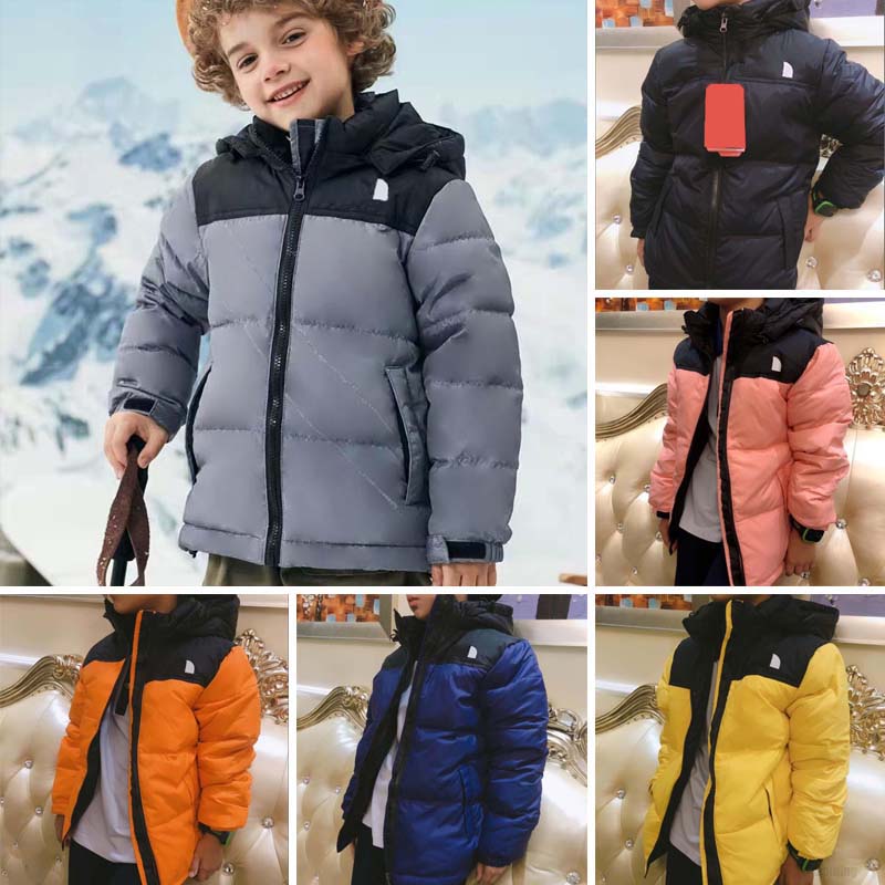 Childrens down jacket Baby Autumn Winter Keep warm Jackets for Kids Fur Collar Hooded Warm Outerwear Coats Boys Clothes 110 170 J260805