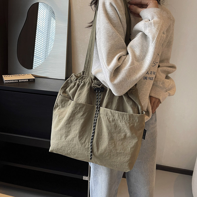 leisure handbag new model Leisure Trendy trend Women s New Fashionable Cloth Shoulder Large Capacity Tote Classroom Commuter wrap Crossbody Bag