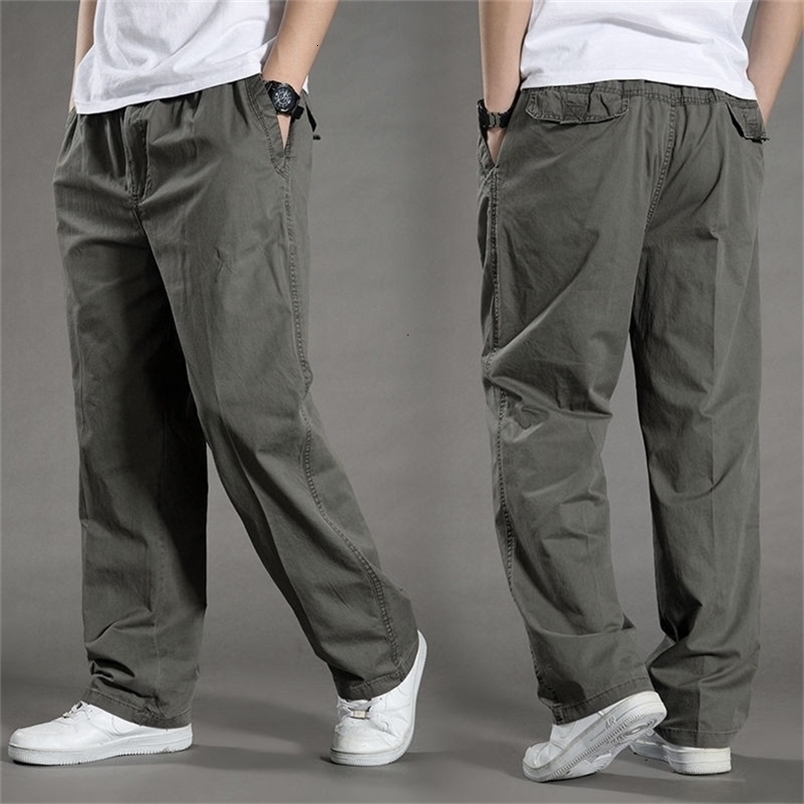 Mens cargo pants summer and spring cotton workwear large size 6XL casual climbing and jogging pants Hombre autumn Trouser 240929CJ