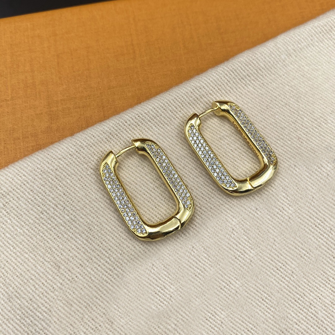 Womens Designer Earrings Ear Stud 18K Gold Plated Copper Designers Earring Wedding Party Jewerlry Classic Style-image-776725167
