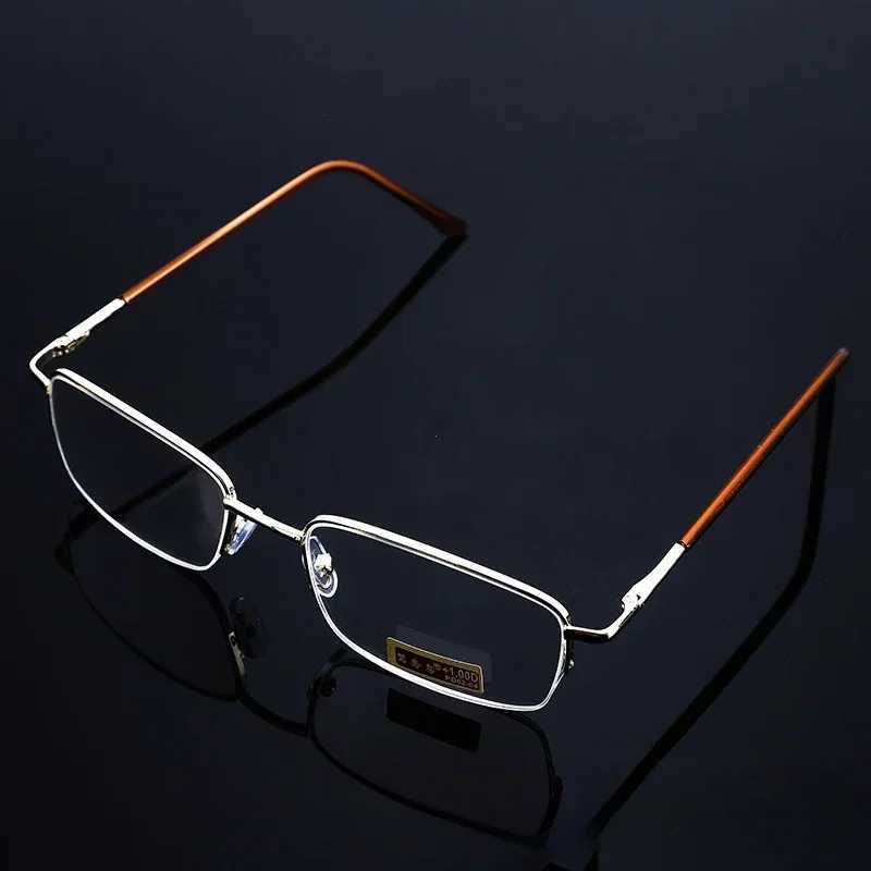 Vraie Glass Lens Lunettes de lecture Men Femmes Square Full Full Full Full Presbyopic Lunes Dioptter Eyewear +1.25 1,5 1,75 2,0 2,25 2.5xJ240907