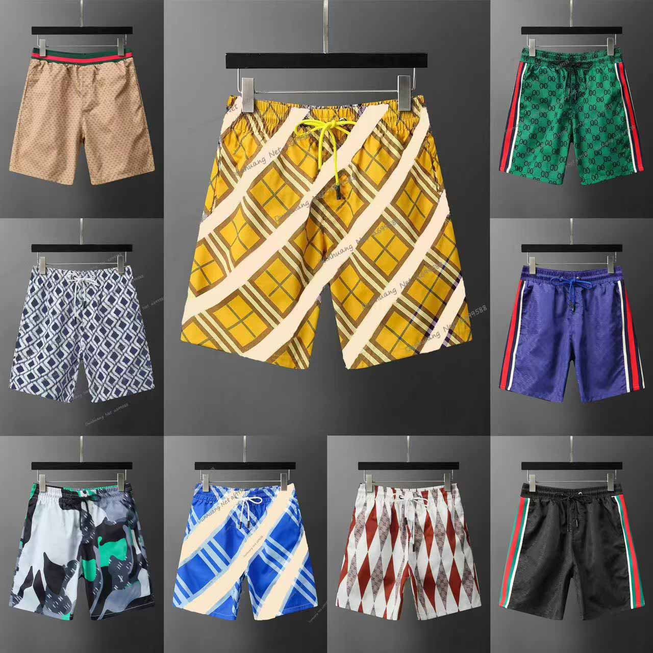 Summer Fashion Beach Shorts Men Designer Casual Board Short Pants Quick Drying Swimwear Swimming Swimsuits Printing Mens Swim Trunks