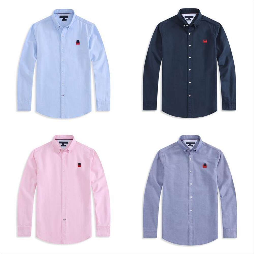 Men Casual Shirts Designer shirt Men loose fitting shirt handsome shirt Fashion Solid color Business shirt Normal size multiple colour American s-image-935027312