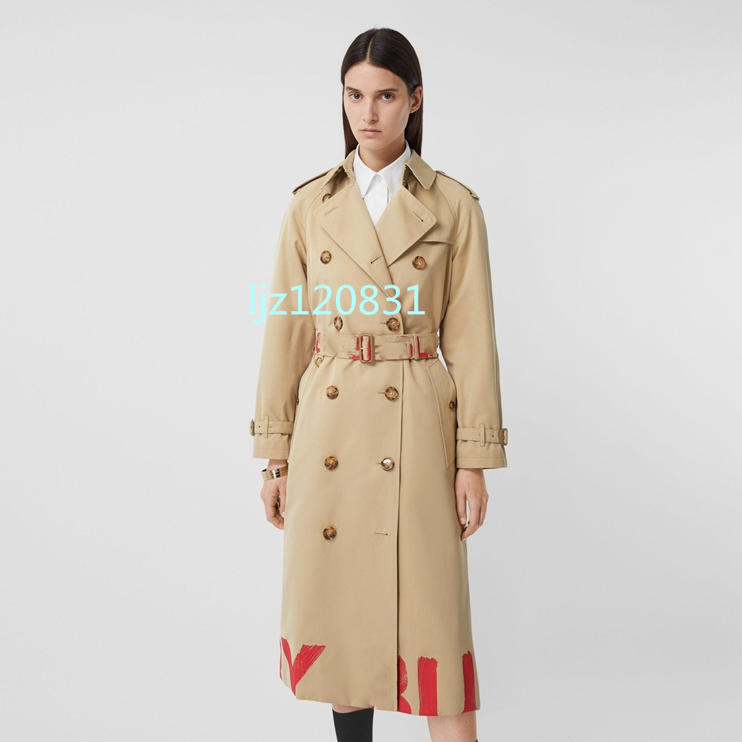 24SS New Women&#039;s Autumn/Winter Long Windbreaker Tunic Top Double Sided Wearable Belt Casual Shirt Jacket Women&#039;s Outdoor Coat Casual Fa-image-934969905