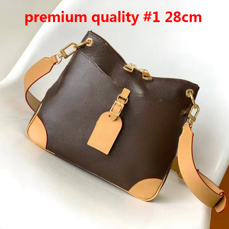 Pold flower croissant female bag single shoulder bag cross-body bag leather Tote bags senior luxury-image-935010802