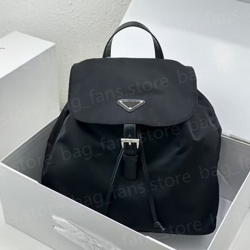 Fashion Designer Backpack Women's Shoulder Bags Black Nylon Handbag Big Capacity Outdoor Bag 25780-image-935365565