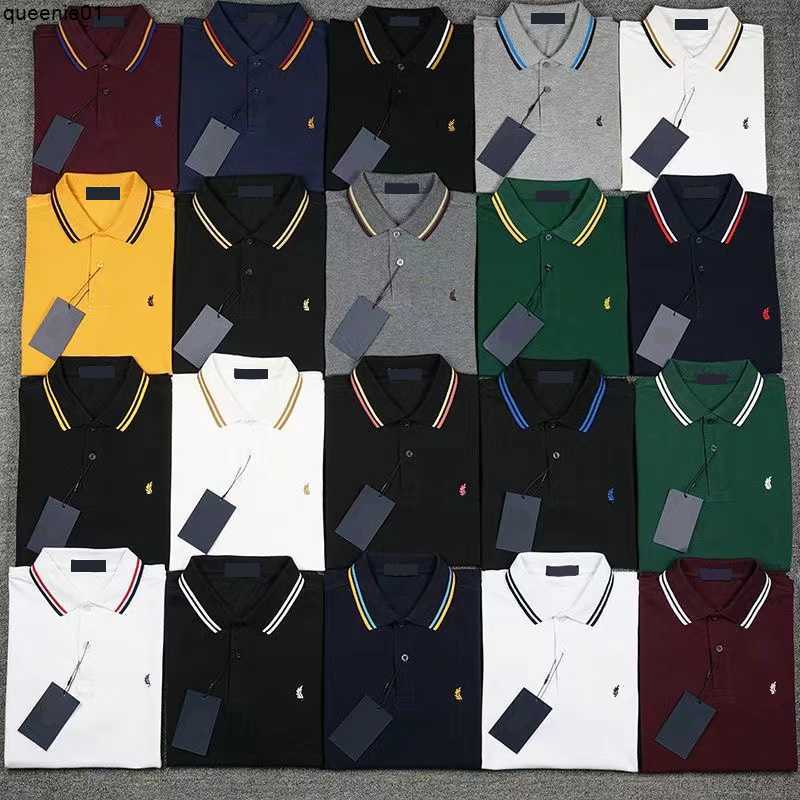 Men's Polos fred perry mens classic polo shirt designer embroidered womens tees short sleeved top size 