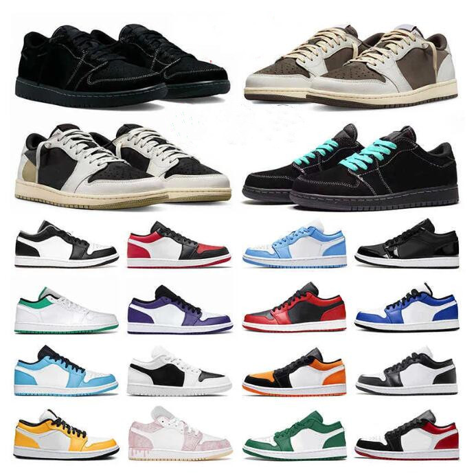 jumpman 1 Low OG Basketball Shoes Men Women jordens 1s Black Phantom Dark Reverse Mocha Chicago Lost Found Starfish Patent Bred trainers outdoor