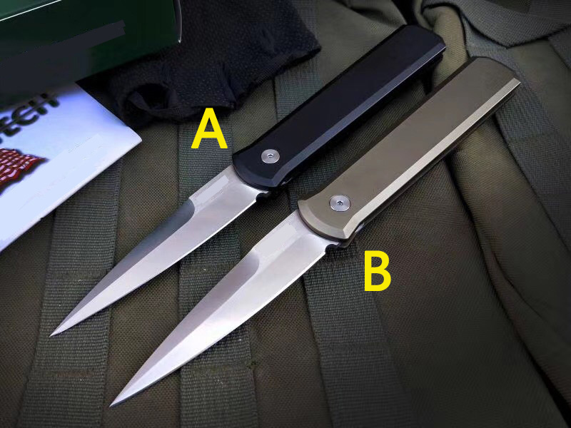 US Style Prot Godfather 920 Single Action Tactics Automatic Pocket Knife EDC Self Defense Camping Hunting Outdoor Survival Auto Folding Knives-image-713752897