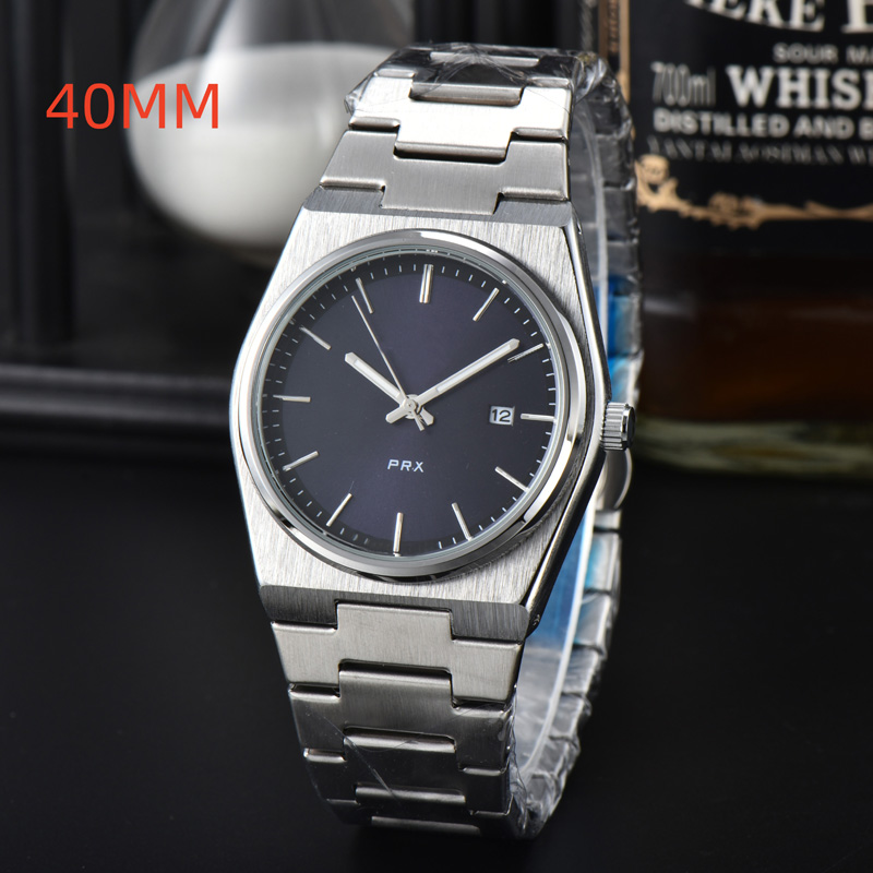 Top Brand 40mm WristWatches Men mens Watches Six needles Quartz Watch 1853 Luxury wrist-watch Steel Strap Fashion PRX designer watches bracelet t-image-972634971