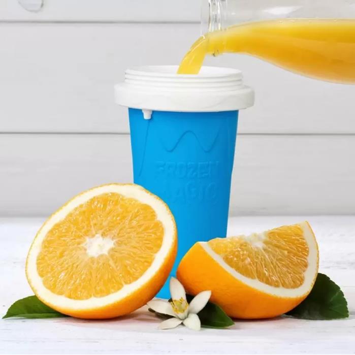 Summer Squeeze Homemade Juice Water Bottle Quick-Frozen Smoothie Sand Cup Pinch Fast Cooling Magic Ice Cream Slushy Maker