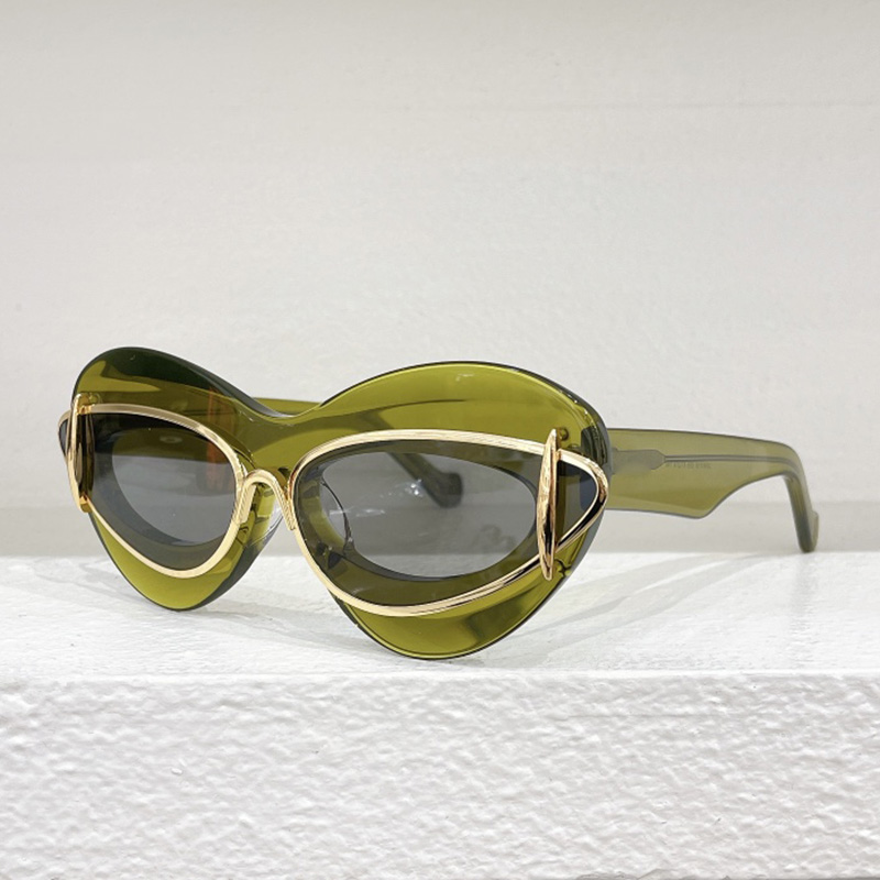 man designer sunglasses Acetate Butterfly Large Frame Lens Frame LW40119I brand BrandProtective Mask yellow Driving mirror eyeglasses fashion sun-image-935699801