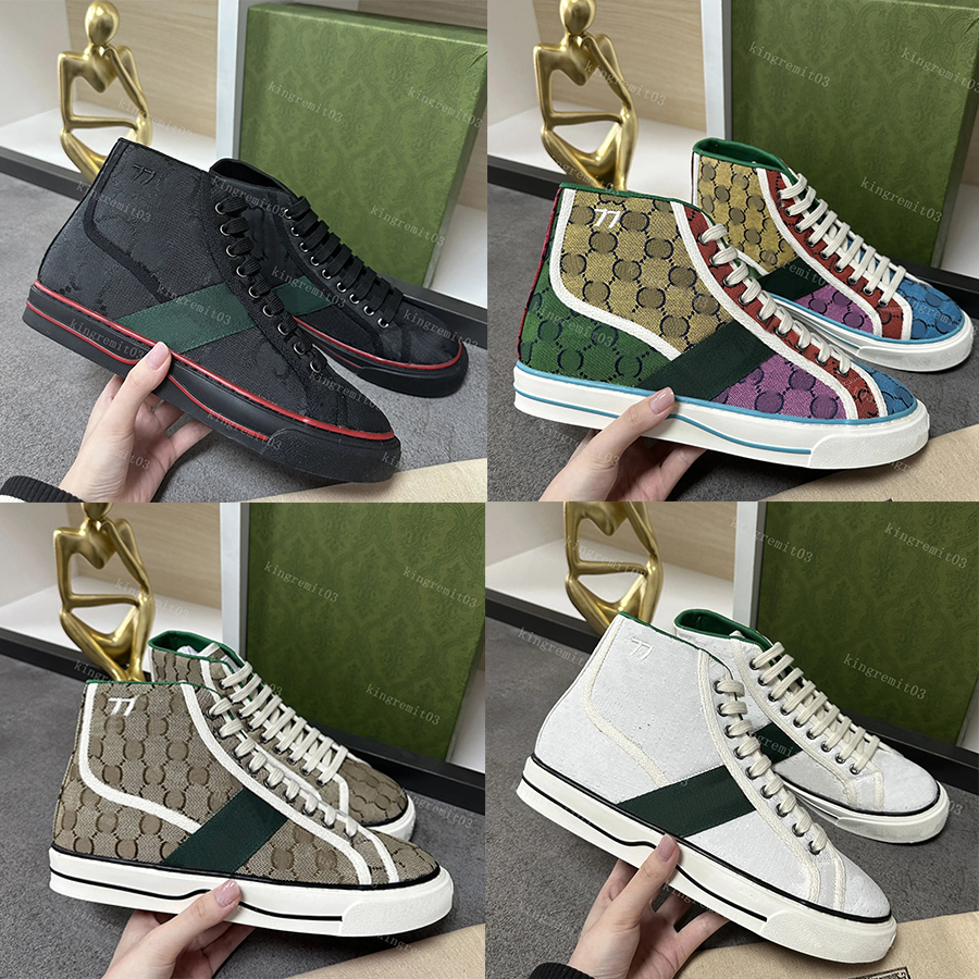 Tennis 1977 Designer Sneaker Canvas Shoes Designer Shoe Beige Blue Washed Jacquard Denim Women Men Shoes Embroidered Shoe Vintage Sneakers-image-935633509