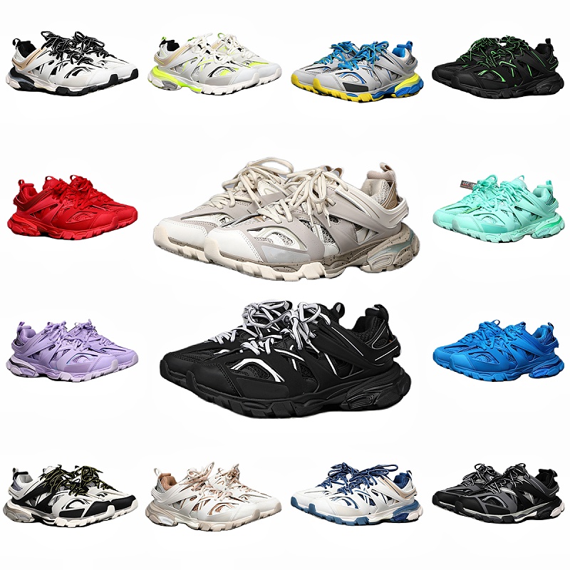 Slippers men's letter designer shoes 3.0 sneakers women's brand running shoes trainer nylon printed casual shoes all black white/grey k-image-935607681