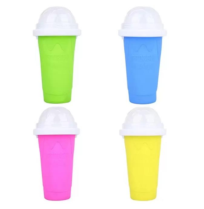 Summer Squeeze Homemade Juice Water Bottle Quick-Frozen Smoothie Sand Cup Pinch Fast Cooling Magic Ice Cream Slushy Maker