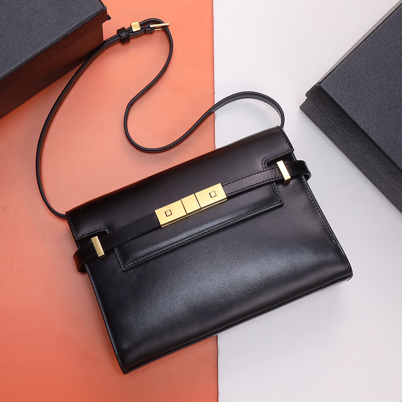 high quality bags stick bag Manhattan fashion designer shoulder brand luxury handbag Leather women's messenger black wallet premium crossbod-image-935606752