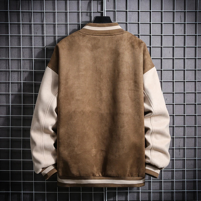 Varsity Autumn Bomber Jackets Men Youth Trend College Wear Hip Hop Casual Baseball Coats Slim Fit Unisex Jacket Windbreaker 240105 J260623