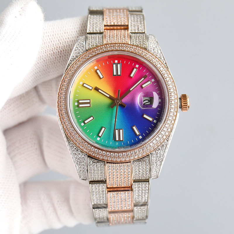 Men Diamond Watch Designer Watches Automatic Mechanical 2824 Movement Waterproof Sapphire Stainless Steel 904L Wristwatch Montre de Luxe Gift